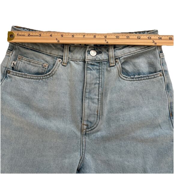 Lovers & Friends Jeans Womens 27 Reece High Rise Rigid Slim Straight Button Fly - Picture 8 of 14